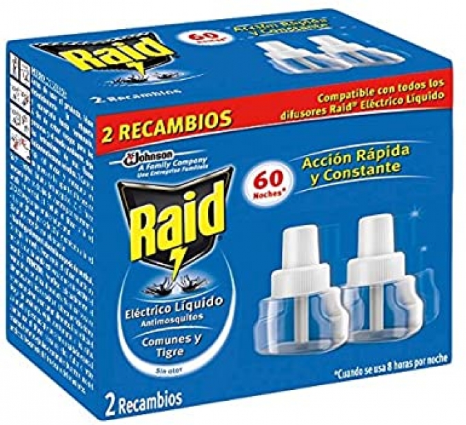 Insecticida Raid Eléctrico Apto + 2 Rec - Foto 1/1